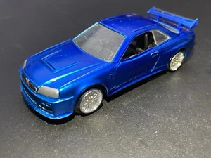 2016 jada toys Diecast 1:64 Fast & Furious brians Bayside blue skyline GTR R34 - Picture 1 of 4
