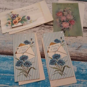 Vintage Thinking of You Cards (4) - Picture 1 of 7