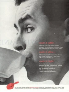 Impresión publicitaria vintage bebida café oficina panamericana hazlo bien hombre 61 - Imagen 1 de 1