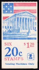 Francobolli Stati Uniti #BK139 20c. Bandiera $1,20 Libretto Pannello di 6 MNH - Foto 1 di 1