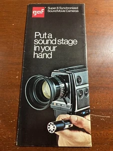 GAF Super 8 Synchronized Sound Movie Cameras Soundstage Vintage Booklet - Picture 1 of 2