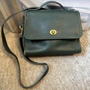 RAR Sammler Kutsche Vintage Waldgrün Leder G5C- 9870 Original - Bild 1 von 14