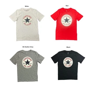Converse Boy's Short Sleeve Graphic Soft Cotton Jersey T-Shirt - Picture 1 of 5