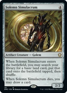 Solemn Simulacrum - Commander: Dominaria United #191 MTG Magic The Gathering - Picture 1 of 1