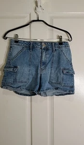 XL (14) GIRLS  DENIM SHORTS. - Picture 1 of 6