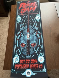 Pearl Jam Official Concert Poster Denver CO Pepsi 10-22-2014 NYCHOS - Bild 1 von 10