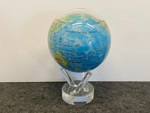 Mova Blue World Relief Floating Globe 4.5 in dia Works Great with Acrylic Stand - Picture 1 of 10