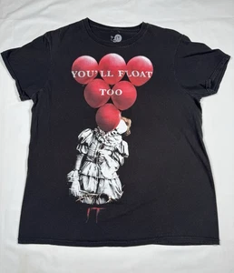 Camiseta IT Pennywise You’ll Float Too negra talla M 2019 - Imagen 1 de 6