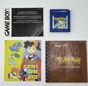 Pokémon: Blu Version Authentic Nintendo Game Boy W/Manual- WORKS & SAVES - Picture 1 of 10
