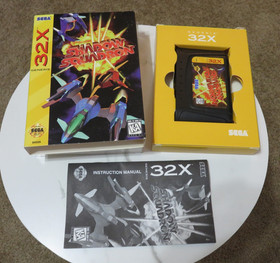 🔥 SHADOW SQUADRON - Sega Genesis 32X Complete In Box CIB, Tested Working 🔥
