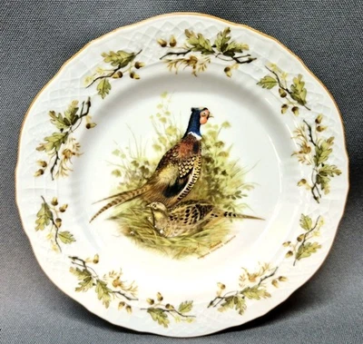 Plato de postre Seltmann Weiden faisanes 6 5/8" retirado raro Foto 1 de 4