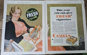 1931 Camel Cigarettes This year You can give fresh two page vintage ad  - Picture 1 of 1