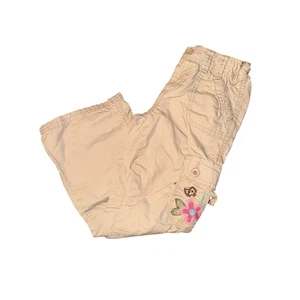 Y2K Girls OshKosh Kakhi Cargo Pants with Embroidery Size 6 - Picture 1 of 4