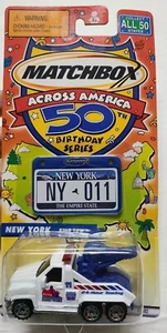 NEW 2001 Matchbox Across America 50th Birthday New York King Tow Truck wrecker - Picture 1 of 8
