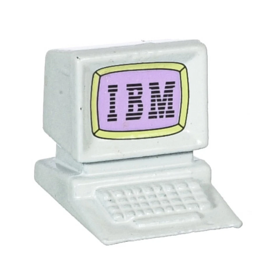 IBM Computer Black or White Assort 1:12 Scale Dollhouse Miniature - US SHIPPER - Image 1 of 1