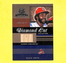 2003 Donruss Diamond Kings Ozzie Smith 283/450 Bat Relic Card Cardinals HOF
