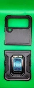 Samsung Galaxy Z Flip 4 Hülle mit Ständer, Robust Metall Stoßfest Cover - Bild 1 von 3
