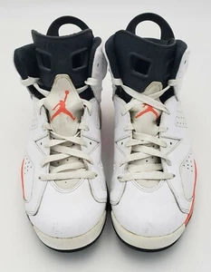 Nike Air Jordan 6 VI Retro White Infrared Size 9 384664-123 Authenticated  - Picture 1 of 9