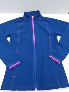 SLAZENGER Golf Jacket Full Zip Ombre Zipper Blue Womens Size XS XTRA SMALL - Picture 1 of 11