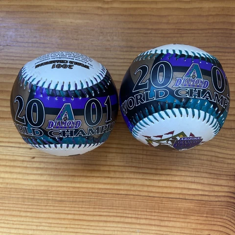 (2) 2001 Diamondbacks League World Champions Baseball Collectible Cover