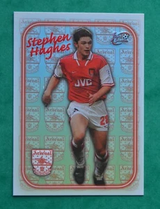 1997 FUTERA FANS SELECTION - STEPHEN HUGHES - ARSENAL EMBOSSED CARD SE14 - Picture 1 of 1