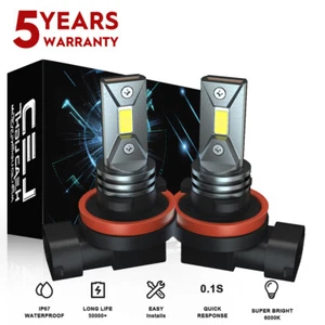 For Honda CR-V CRV 2007-2019 LED Fog Light Bulbs 6000K Fog lights White Lamp - Picture 1 of 18