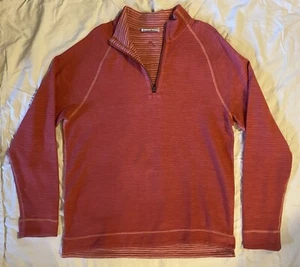 Tommy Bahama Flip Breaker Half Zip Red Sail Reversible Pullover Men's Large NEW - Picture 1 of 6