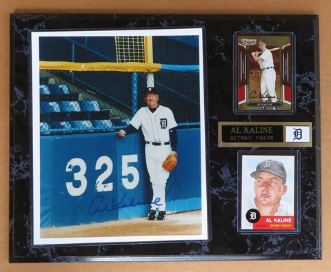 Al Kaline Detroit Tigers "Kaline's Corner" 12x15 Plaque  with SIGNED CARD Cover