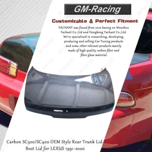 Carbon SC300/SC400 OEM Style Rear Trunk Lid Boot Lid for LEXUS 1991-2000 - Picture 1 of 18