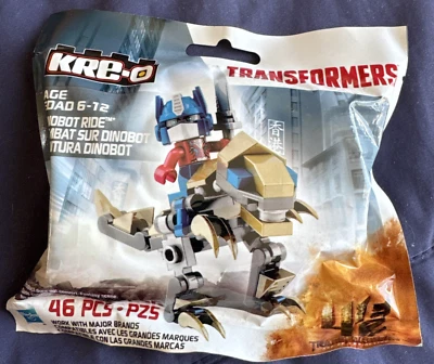 KRE-O Transformers Dinobot Ride Hasbro 46 Piezas Optimus Prime Nuevo Edición Limitada *Nota Foto 1 de 4
