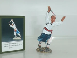 TEAM MINIATURES PGBX6013 CHINESE BOXER REBELLION WARRIOR FIGHTING WITH KNIFE  - Picture 1 of 2
