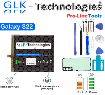 GLK FÜR Original Samsung Galaxy S22 Akku Batterie Battery   EB-BS901ABY 2025 PRO - Bild 1 von 4