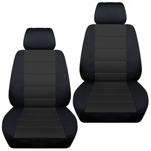 Front set car seat covers fits Nissan Maxima 1994-2020  black and charcoal - Bild 1 von 1