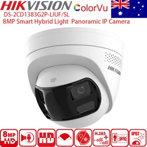 Hikvision 8MP 180° Panoramic ColorVu IP POE Camera DS-2CD1383G2P-LIUF/SL - Picture 1 of 6