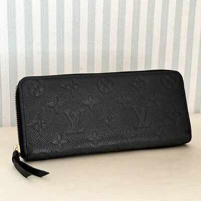 CARTERA LOUIS VUITTON CLEMENCE Monograma Empreinte Noir Negra M60171 SP4117 Foto 1 de 4