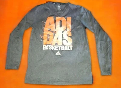 Adidas Clima365 Orange/Gray Pullover Long Sleeve Kids Shirt Size Large or 14/16 - Изображение 1 из 4