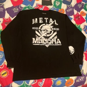 Y2K Metal Mulisha Long Sleeve Tee Affliction Grunge Metal Skull Ed Hardy Jnco - Picture 1 of 2