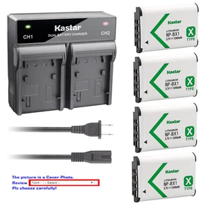 Kastar Battery Rapid Charger for Sony NP-BX1 BC-CSX & Sony HDR-CX405 Camera - Picture 1 of 10