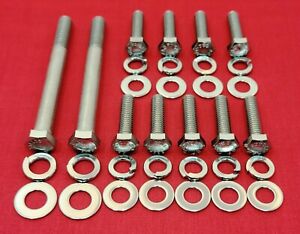 PONTIAC WATER PUMP BOLTS KIT 326 350 389 400 421 428 455 STAINLESS STEEL HEX SET
