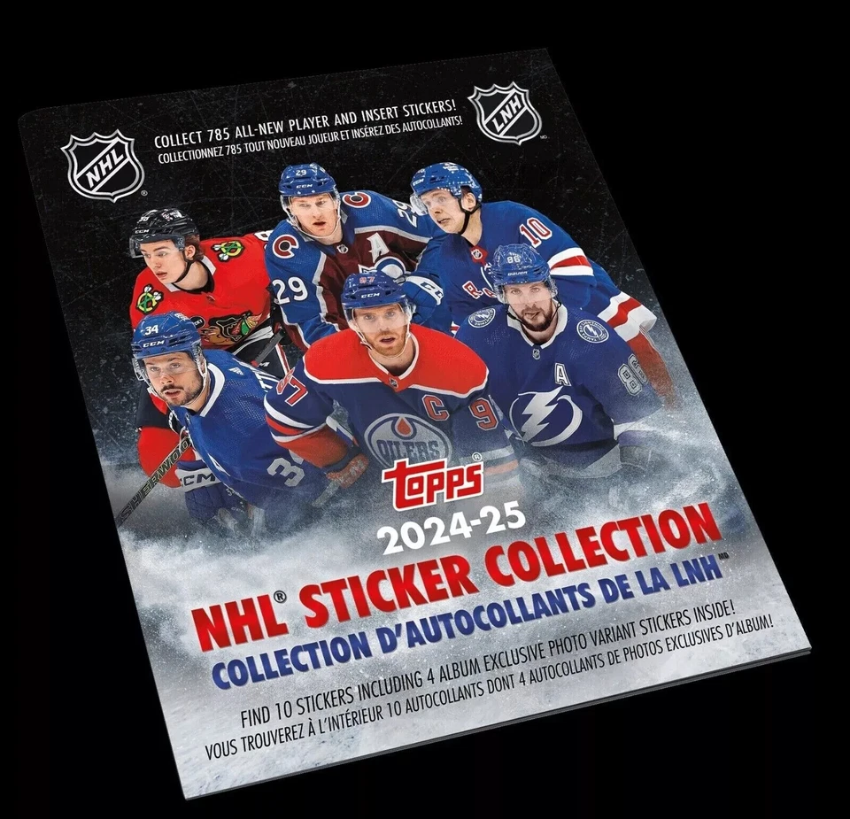 2024-25 Topps NHL Hockey Sticker Collection Album ~ Free Shipping