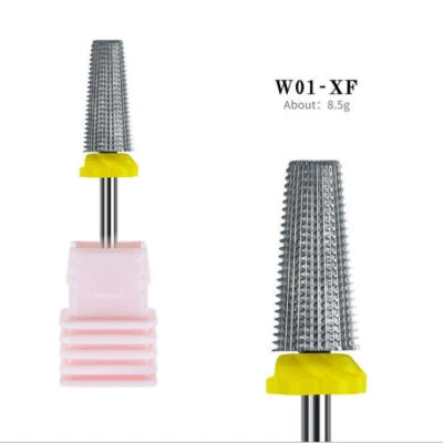 Brocas para uñas 5 en 1 3/32" herramienta de manicura y pedicura broca de carburo de acero de tungsteno Foto 1 de 4