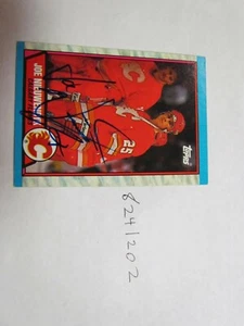 1989 1990 Topps Joe Nievwendyk signed NHL Hockey Card 2 - Picture 1 of 2
