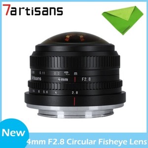 7artisans 4mm F2.8 Fisheye Manual Prime Lens For Canon Fuji M4/3 Sony E Mount