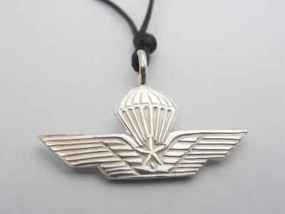 COZZI GIOIELLI Paracadutisti : Ciondolo in Argento 925 - Pendente Simbolo Parà - Brevetto