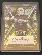 2023 Leaf Exotic Chris Gray Peacock Auto 1/4 Lacrosse