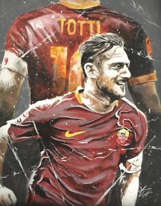 AS Roma - Calcio - Francesco Totti - Œuvre d’art