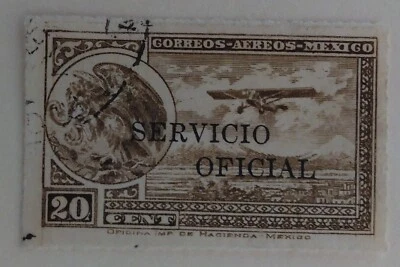 Sello Oficial Correo Aéreo de México, 1933-34, sc#CO27, Usado Foto 1 de 2