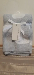 Modern Moments Gerber Chenille Grey White Clouds Soft Knit Baby Blanket NWT A2 - Picture 1 of 1