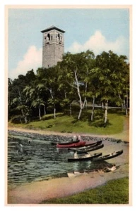 Memorial Tower North West Arm Halifax Nova Scotia Linen Postcard - Picture 1 of 2