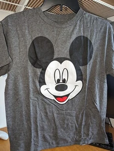 Mickey Mouse Boy's Black T-shirt Short Sleeves Disney - Size 14/16 XL - "New" - Picture 1 of 3